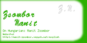 zsombor manit business card